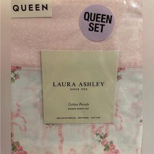 🎀 VIRAL 🎀 Laura Ashley Pink Floral Coquette Queen Sheet Set